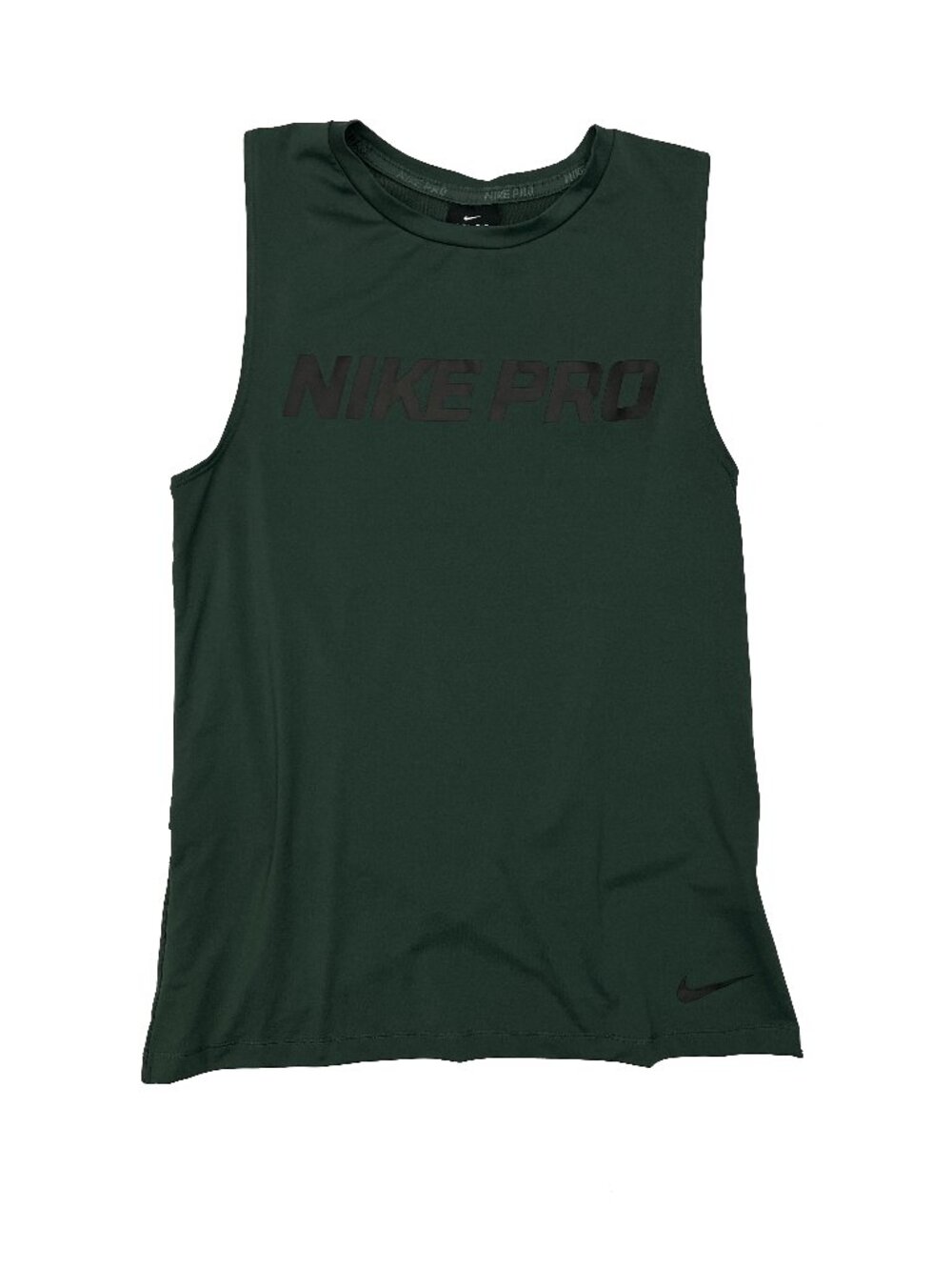 Nike PRO Green Intertwist Sheer Mesh Back Training Dri-Fit Tank Top Womens M